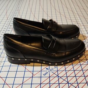 Charles By Charles David Boy Penny Loafer Shoes (Womens 9M) Stud Embellished
